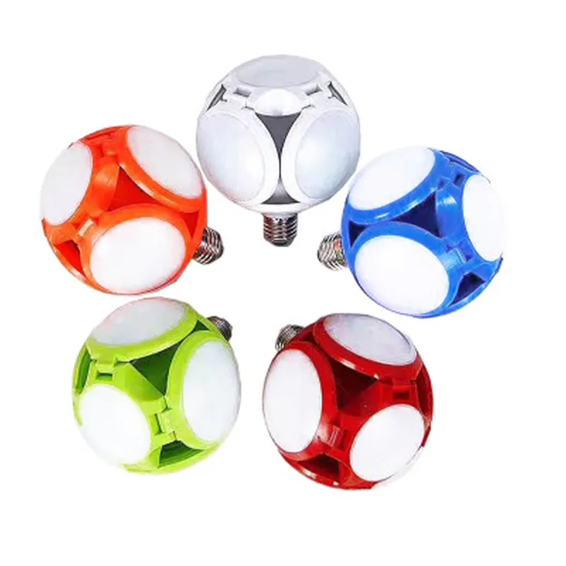 LED Folding Football UFO Bulb High Brightness 30W Night Light for Indoors School Warehouse Lighting Lanterna 40DEC0617