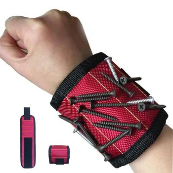 

Wrist Support Strong Magnetic For Screw Nail Holder Wristband Band Tool Belt Screws Nails Drill Bits Bracelet for Repair Tool