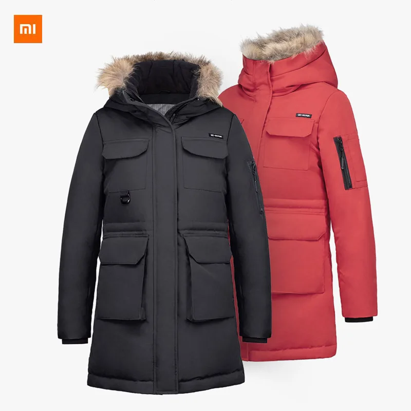 

New Xiaomi 90 Fun Winter Coat Outdoor Leisure Long Down Jacket 80% Goose Coat IP4 Waterproof Winter Jacket Down Jacket