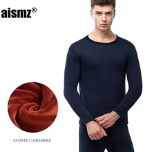 Aismz Новое термобелье для мужчин кальсоны camisa termica зимняя женская термо рубашка+ брюки комплект теплый толстый флис Размер L-XXXL