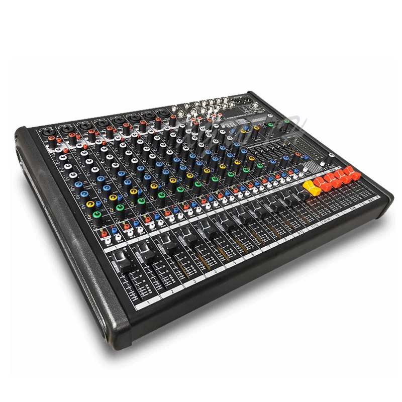 US $283.10 12 Channel Bluetooth Mixing Console Audio Mixing Console With 48V Phantom Power 99 Digital Reverb Effect For DJ Stage Equipment