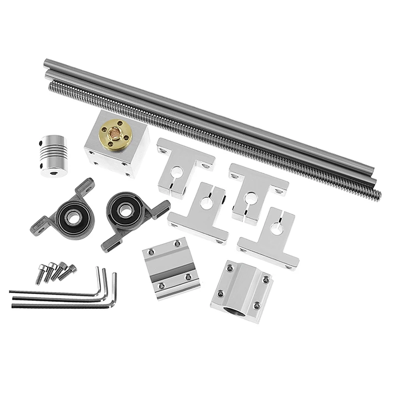 D8mm 8mm Horizontal Double Track Lead Screw Coupling Bearing &amp Linear Shaft Optical Axis Set | Электроника
