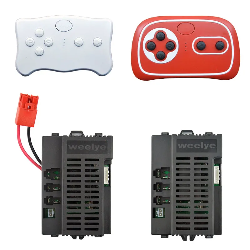 WEELYE-coche eléctrico con control remoto para niños, 2,4G, RX37, control de alta potencia, coche de baterías para bebés, receptor Bluetooth