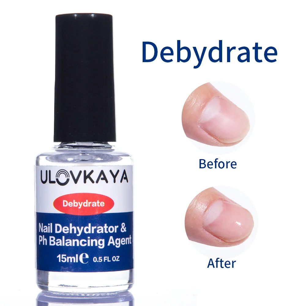 Ulokaya Dehydrator Гель лак для ногтей 15 мл быстросохнущий без кислоты акриловых