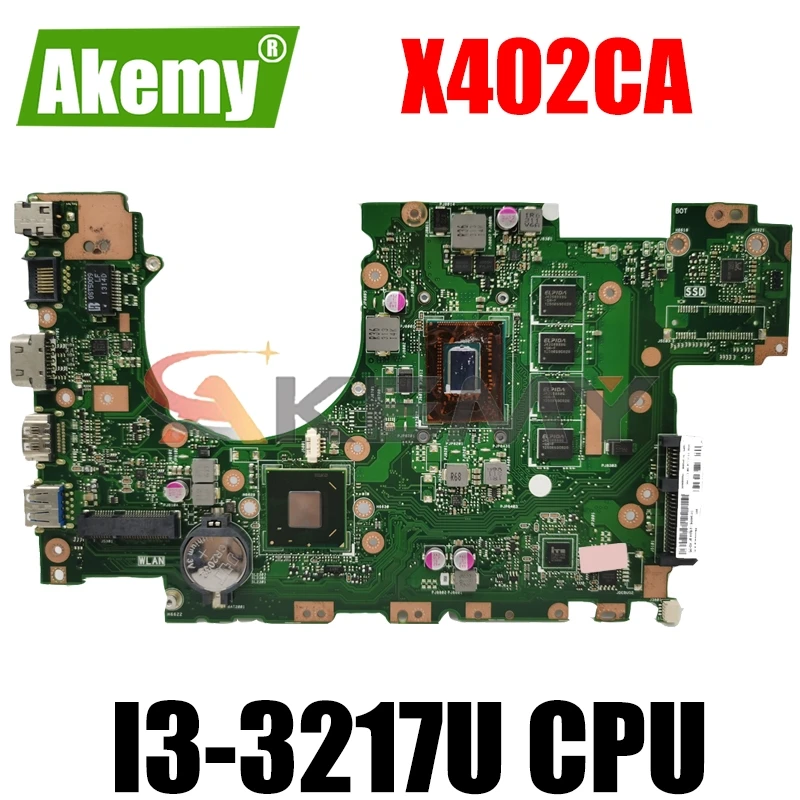 Akemy x402ca материнская плата для ноутбука asus x502ca x502c x402c оригинальный 4gb-ram I3-3217U
