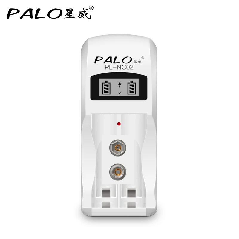 

PALO Universal C902 2 Slots LCD Display Smart Intelligent li-ion Battery Charger For AA/AAA NiCd NiMh 9v Rechargeable Batteries