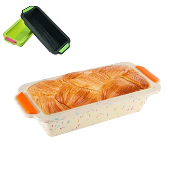 

Dropship Rectangular Silicone Bread Pan Mold Toast Bread Mold Cake Tray Long Square Cake Mould Bakeware Non-stick Baking Tools