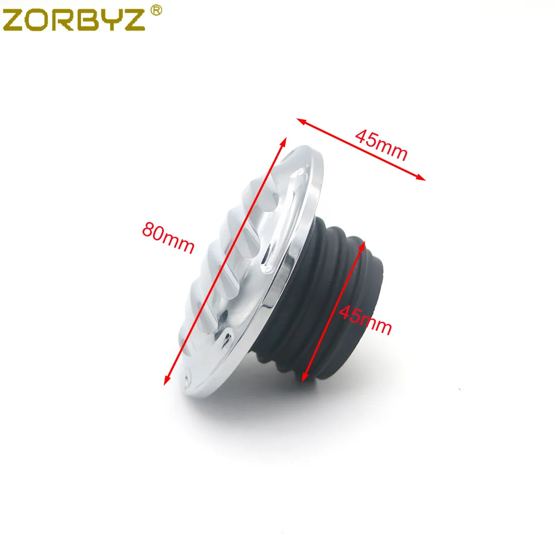 ZORBYZ мотоцикл черный/хром CNC кромка резки вентилируемый газовый бак крышка топливная Крышка для Harley Sportster XL 883 Dyna Touring