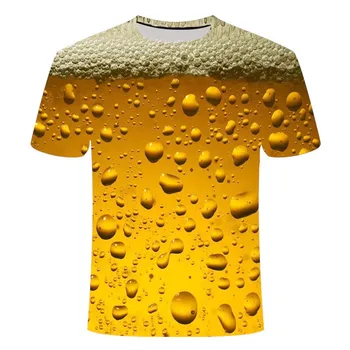 

New Comfortable Man's T-shirt Its Beer Time 3D Prints Hipster Tshirts Summer Funny Personalized Top