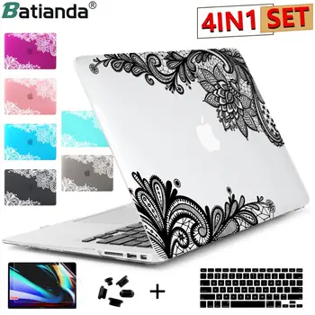 

Floral Lace Air 11 12 13 Pro 13 15 Frosted Matte Hard Case Cover for MacBook Pro 13.3 15.4'' Retina 2016 2017 A1706