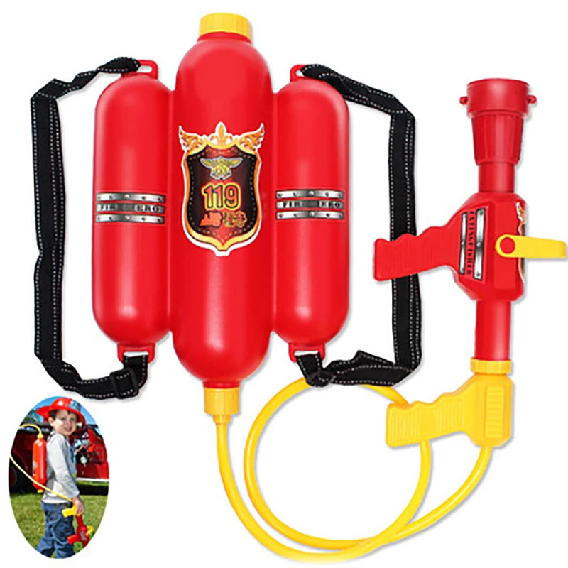 Детский рюкзак водяной пистолет игрушки пожарный Огнетушитель игрушка воздушный давление водяной пистолет для детей летние пляжные Вечерние игры подарки