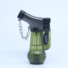 

Windproof Inflatable Lighter Small Vase Plastic Straight Lighter Welding Cigar Moxibustion Small Welding Torch Lighters Smoking