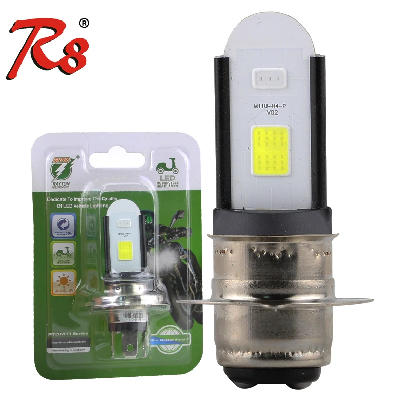 Светодиодные лампы для фар RTD M11U H4 HS1 P43T P15D H6 8 Вт 850LM белый переменный ток 12 В| |