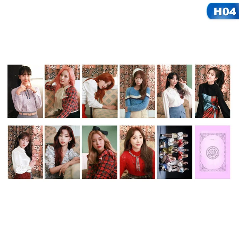 4-H04(11pcs) KPOP EXO NCTU WJSN Mamamoo NFlying IU рассеянная детская бумага Lomo Card Photo Card Poster Photocard Fans Подарочная коллекция Канцелярский набор - Цвет: 4-H04(11pcs)