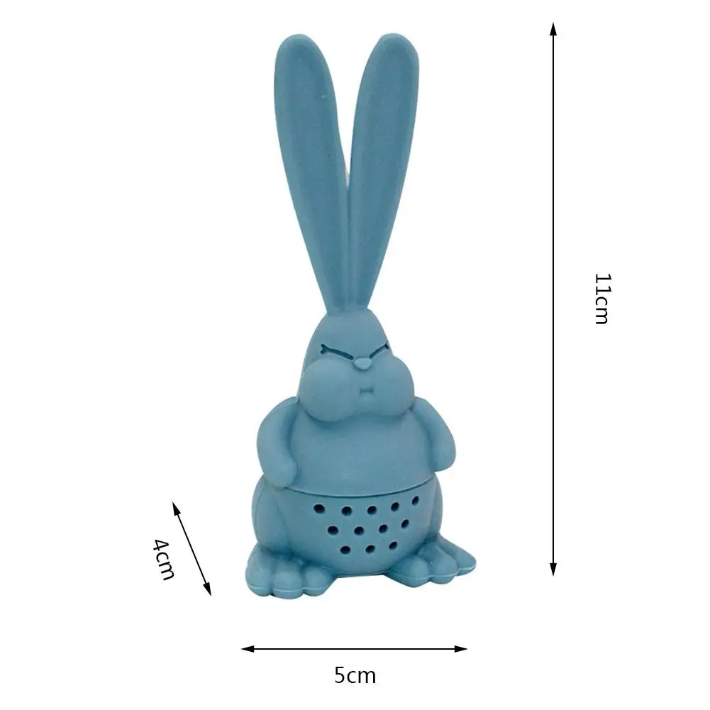 

Cute Tea Strainer Small Rabbit Shape Good Grade Silicone Tea Infuser Reusable Tea Bag Tea&Coffee Strainer Teapot Accessory