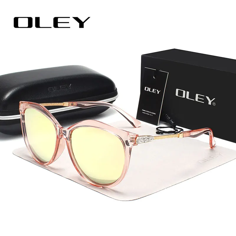 

OLEY Brand Round Sunglasses Women Polarized Fashion Ladies Sun Glasses Female Vintage Shades Oculos de sol Feminino UV400 Y7405