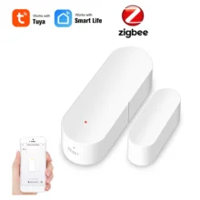 

Tuya WiFi/Zigbee Window Door Sensor Door Open/Closed Detectors Tuya/Smartlife App Notification Alarm Work With Alexa/Google Home