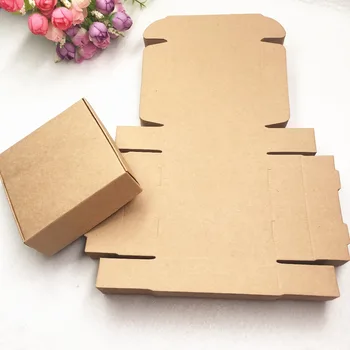 

12pcs/Lot DIY Simple Type Kraft Paper Aircraft Boxes Container Storage Accept Customized Logo Boxes For Children's Day Toys Doll