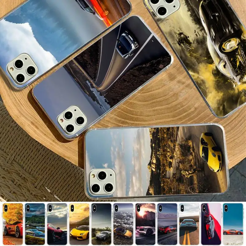 Чехол для телефона MaiYaCa с изображением спортивного автомобиля и пейзажа iPhone 11 12 13