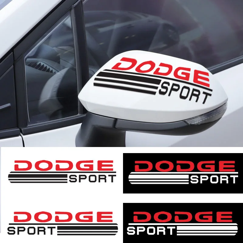 

2 pcs car rearview mirror Decorative Protection sticker For Dodge Challenger RAM 1500 Charger Avenger Caliber Nitro Accessories
