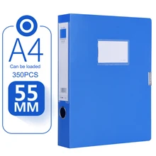 Портативный A4 коробка для файлов и документов 5,5 см сумка для хранения файлов Папка легкий бизнес Органайзер коробка для файлов