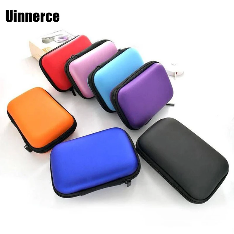 

Fashion Mini Bag Tough Charger PU Leather Earphone Case Storage USB Cable Organizer Portable Colorful Earbud Collection Box