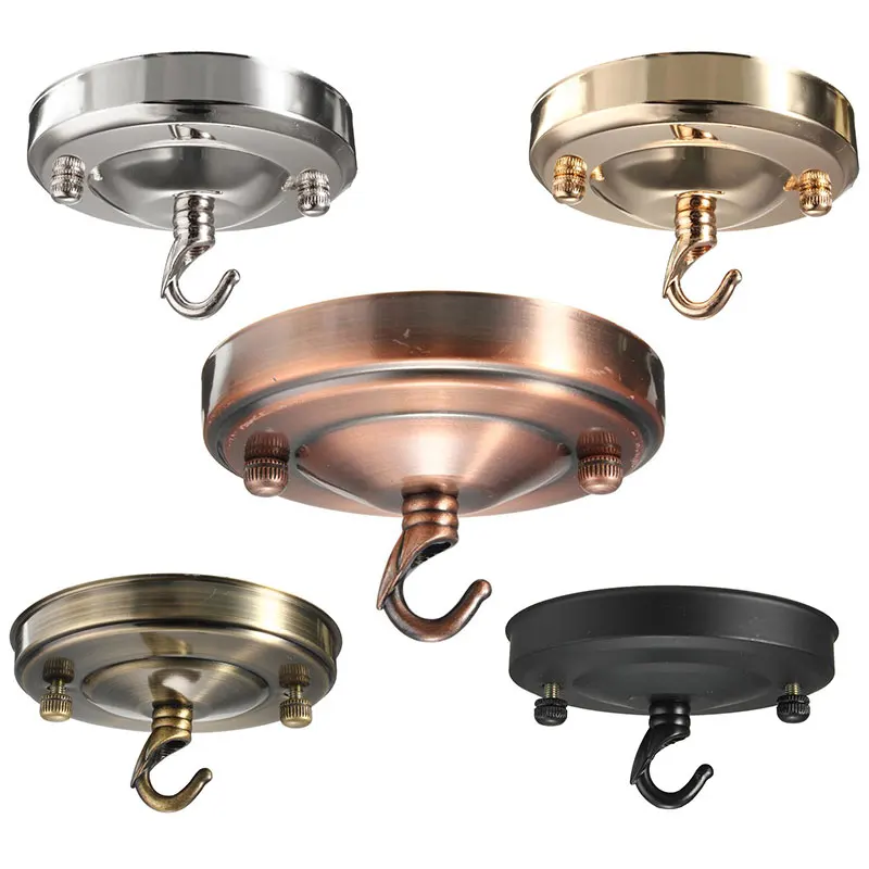 

Retro Ceiling Hook Circular Plate Chandelier Pendant For Home Lamp Light Fitting
