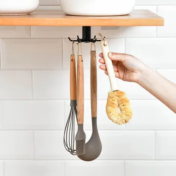 

Hanging Hook Storage Holders 360 Degrees Rotation Household Small Kitchens Organizer for Household Kitchens Decor