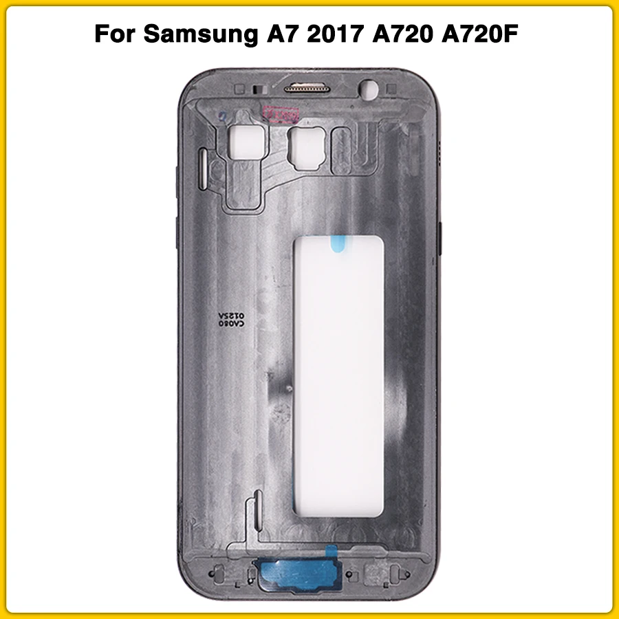 Новый чехол A720 с полным покрытием корпуса для Samsung A7 2017 A720F средняя рамка + задняя