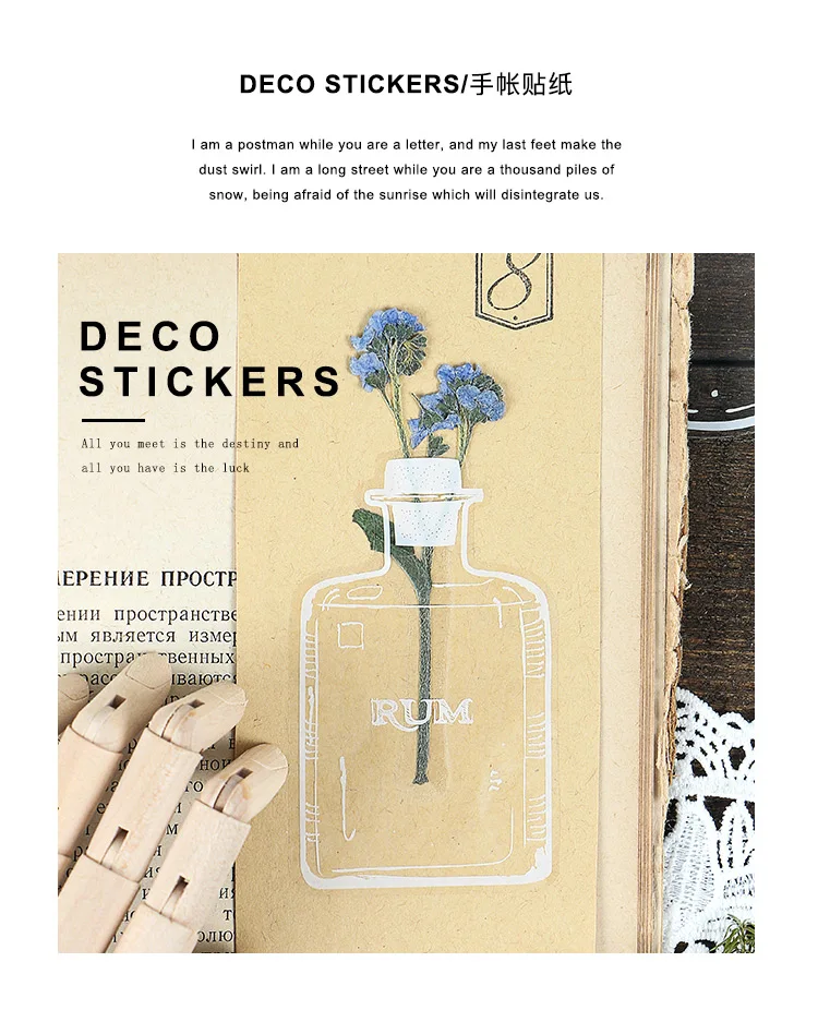 30 шт./компл. прекрасные духи Стекло бутылки DIY Дневник Стикеры этикетка Скрапбукинг Стикеры Справочник украшения Kawaii Стикеры s