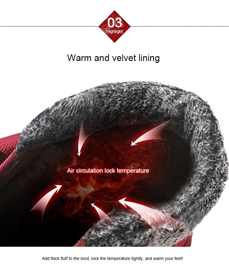Ariari/Новинка; зимние женские теплые ботинки; модные водонепроницаемые уличные зимние ботинки; бархатная теплая женская обувь; женские зимние ботинки