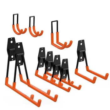 

Garage hook steel garage hook utility double heavy duty used to organize power tools ladders bicycles, bulk goods,single pack