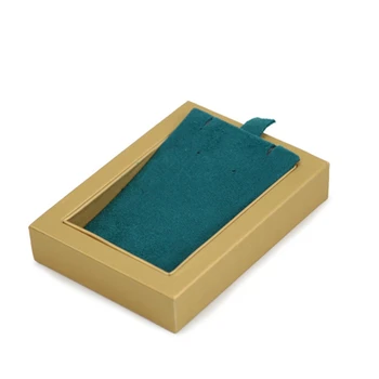 

Wooden Jewelry Display Tray with Microfiber Pendant Ring Necklace Bracelet Display Stand Jewelry Organizer