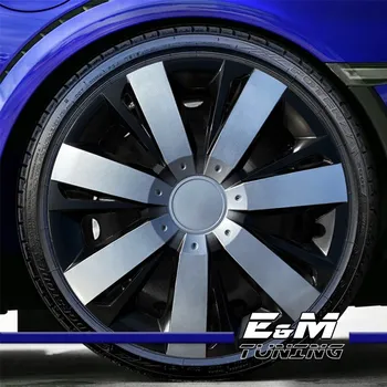 

15 "inch 4pcs Wheel Rim Cover Black/Silver On Black 4pcs Set