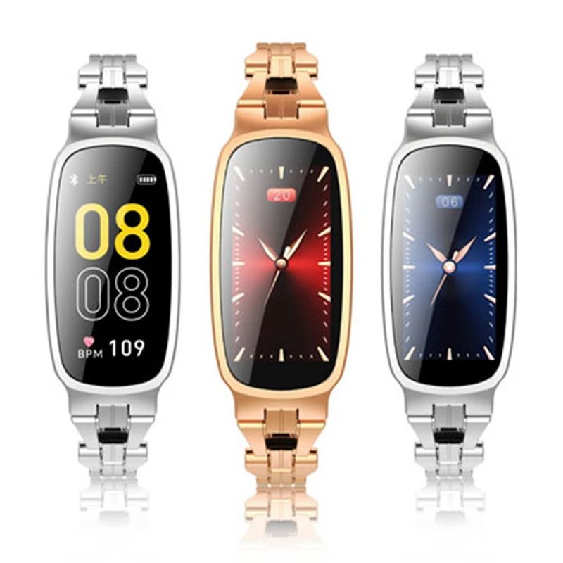 

Ravi B72 Elegant Lady Light Fashion Smart Bracelet Watch Heart Rate Blood Pressure Monitor Sports Pedometer Smartwatch Women