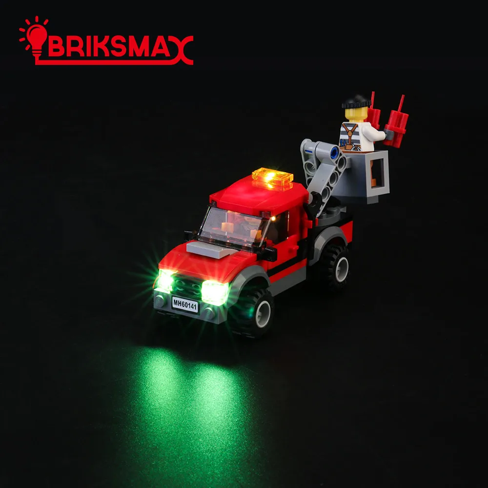 BriksMax комплект света для городская серия-полицейский станция строительные блоки комплект освещения совместим с 60141(не включает модель