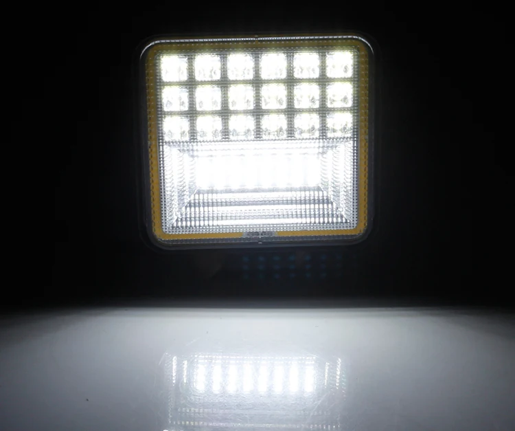 OKEEN 72 Вт Светодиодный светильник бар белый светильник с желтым Halo светодиодный Подсветка для тракторов внедорожные DRL автомобиль внедорожник грузовики противотуманная фара 12V 24V