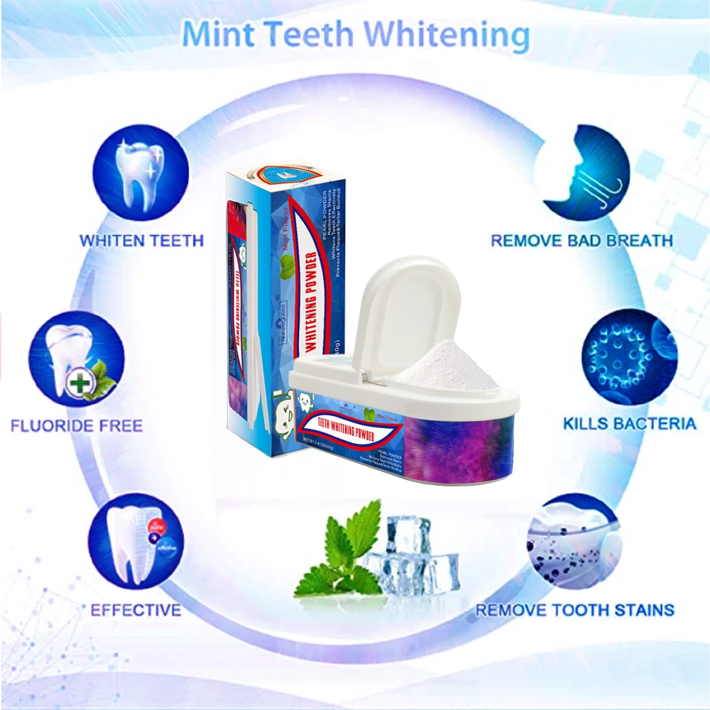 Teeth Whitening Powder 40 Grams Teeth Whitening Powder Remove Plaque Stains Brighten Teeth Oral Hygiene