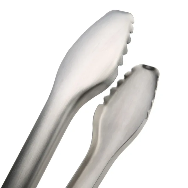 Rozsdamentes Acélból Származó Bbq Fogók Fa Fogantyú Barbecue Ételek Konyha Kültéri Klipek Grill Clip Clamp Kiegészítők - Image 6