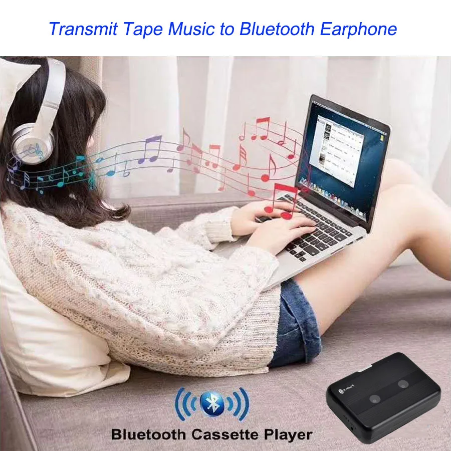 Portable Bluetooth Cassette Player FM Radio Bluetooth cassette player tape cassette Transmitter Player For Speaker Headphone