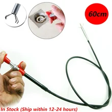60cm Sink Cleaner Sewer Dredging Tool Kitchen Drain Snake Spring Pipe Dredging Tool Unblocker Drain Clog Tube Hair Cleaner Hook