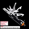 Mini Multi Pocket Knife Outdoor Survival EDC Folding Knife Tools Multitool 10 in 1 Small Knife Scissors Multifunctional Knives ► Photo 3/6