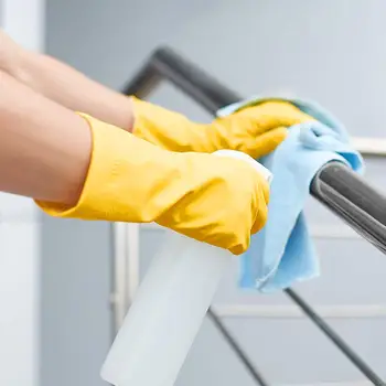 

1 Paar Waterdichte Latex Afwas Handschoenen Anti-Slip Scrubber Keuken Cleaner Wassen Handschoenen Anti-Slip Scrubber