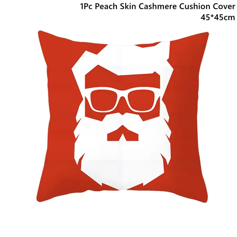 Xmas Pillowcase 8 Taoup красный Санта-Клаус веселая Рождественская наволочка Рождественские украшения для дома Happy Noel Navidad снеговик - Color: Xmas Pillowcase 8