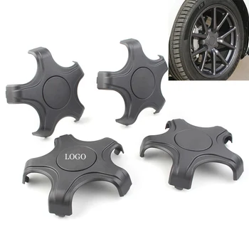 

For Tesla Model 3 2017 2018 2019 ABS Car Styling Wheel Center Hub Cap Hubcap Gray 4Pcs w/ Logo