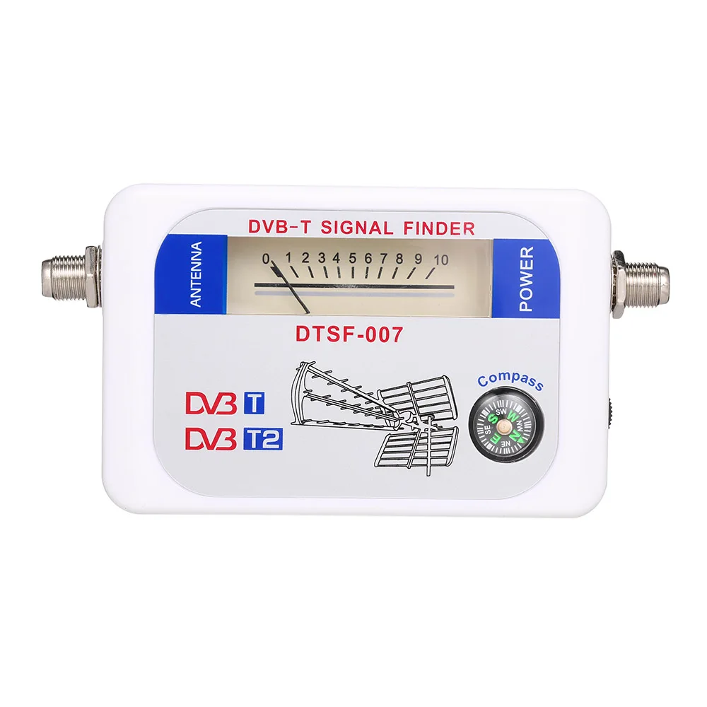 SF-007W сканер спутникового сигнала DC9-12V DVB-T поиск цифрового сигнала ТВ приемник с компасом указатель