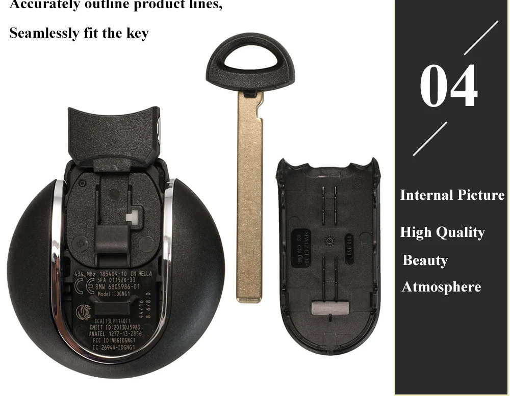 Keyforkess 315Mhz 433mhz ID49 PCF7953 chiave Auto remota per BMW Mini Cooper serie F F55 F56 Clubman 14-18 Auto Keyless go 3BTN 15 Keyforkess 315Mhz 433mhz ID49 PCF7953 chiave Auto remota per BMW Mini Cooper serie F F55 F56 Clubman 14-18 Auto Keyless go 3BTN - Hee5dd08d94da47009b850bf78b7fc56eS