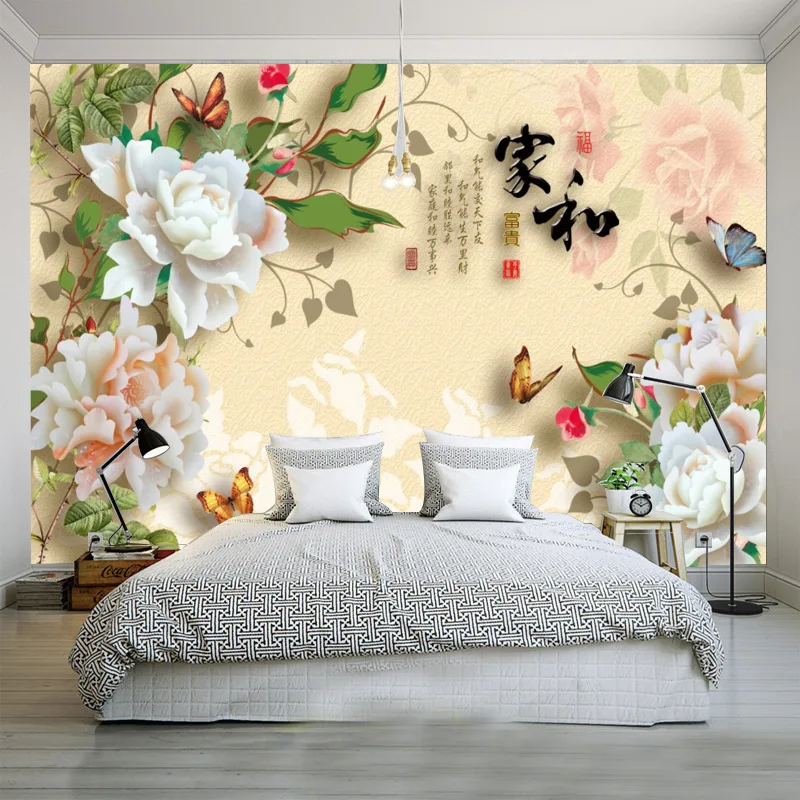 

Seamless Large Mural 3D Wallpaper Chinese Style Living Room Television Background Wall Wallpaper Mural Sofa TV Wall