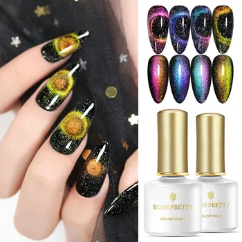 

BORN PRETTY 6ml Magnetic Gel Nail Polish Chameleon Effect 3D Cat Eye Gel Soak Off UV LED Gel Varnish Nail Art varnish