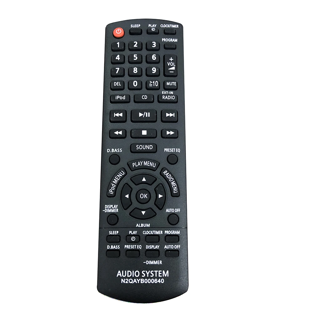 

For Panasonic Compact Stereo System Remote Control New Replacement N2QAYB000640 SC-HC25 SC-AKX14 SC-PMX5 Fernbedienung